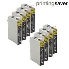 8 Black Ink cartridges Non-oem