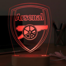 Arsenal FC Night Light LED Lamp Table Desk USB Light Source Free Standing