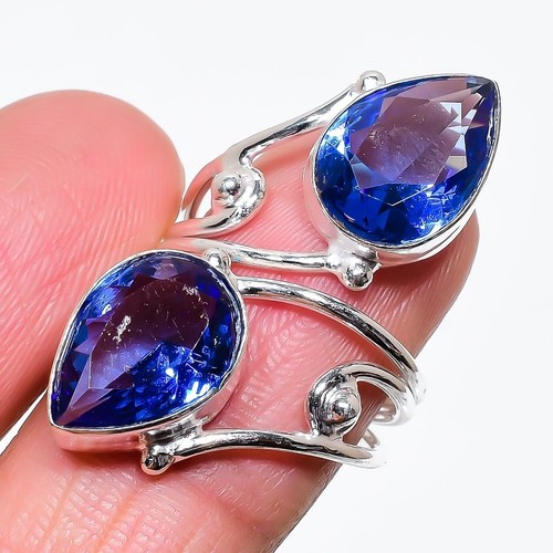 Blue tanzanite gemstone - blue,
