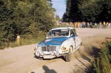 Jari Vilkas Juhani Soini Saab 96 V4 1000 Lakes Rally August 02 1974 Old Photo 7