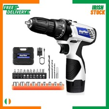 Mini Cordless Drill Screwdriver Kit One Battery 12V 18+1 Position Dual Speed SET