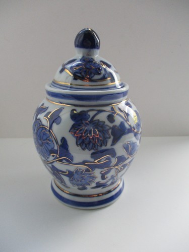 Vintage white blue - vintage, gold