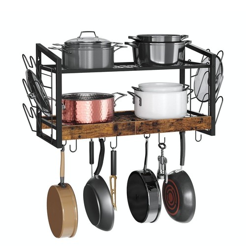 Hanging pot rack wall mounted - hanging,