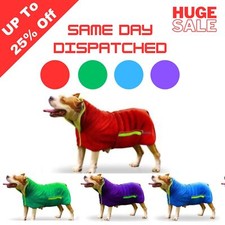 DOG Absorbent Bathrobe Dog Drying Robe Soft Sleepwear Towel Coat Puppy Clothe UK