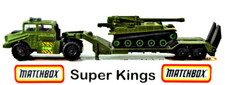 Matchbox Super-Kings K-106 BATTLE-KING Truck & LOW-LOADER w/ K-107 HOWITZER TANK