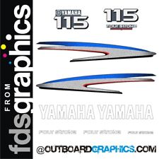 Yamaha 115hp four stroke outboard engine decals/sticker kit