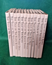 Beatrix Potter collection of 12 hardback Peter Rabbit Books + dust cover Vintage