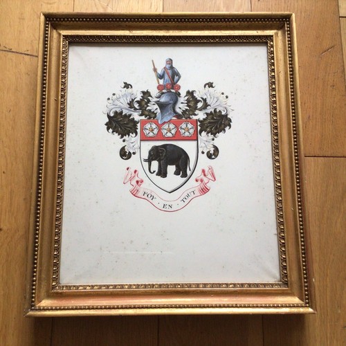 Antique framed painting family - framed,