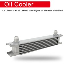 Universal Oil Cooler Kit 7 Row AN10 Engine Transmission Oil Cooler 32.7x4.9cm
