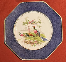 Antique Wedgewood & Co Imperial Cobalt Blue Pheasants 8.5" Salad Plate Excellent