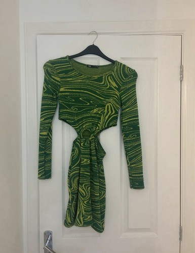 Zara green summer dress size - green,