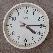 Vintage White Gent Wall Clock