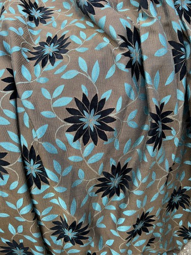 Pair bronze blue - bronze, floral