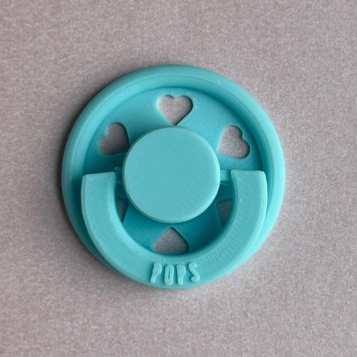 Pops granny blue hearts - blue,