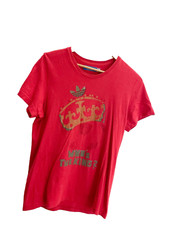 Vintage Adidas who is the king graphics red small tshirt| SKU 1760