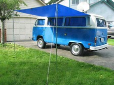 Blue sun canopy 260cm - canopy,