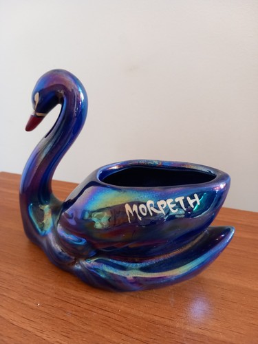 Ceramic swan trinket holder - swan,