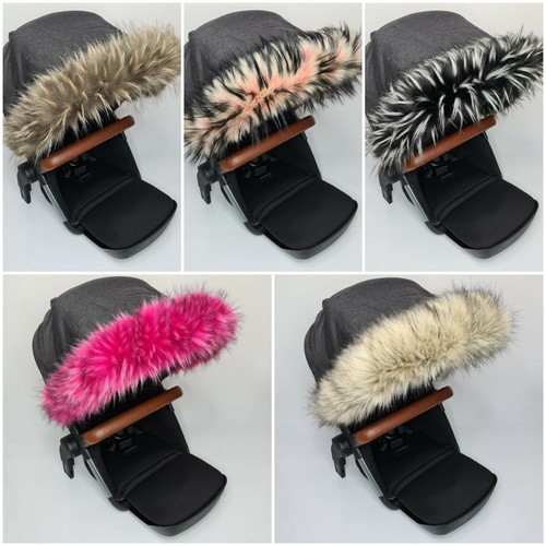 Luxury faux fur pram trim - pram, for