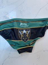 Men’s Budgy Smugglers Swim Wear Gym Pool Medium 32”🩲 Green black  Rugby