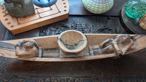 Large hand carved - large, canoe