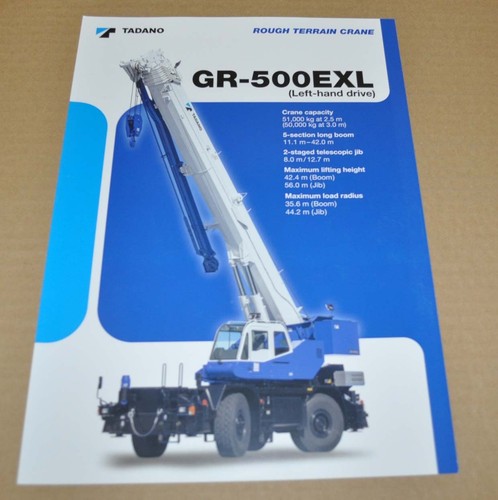 Tadano 500exl truck rough - tadano, gr-500exl
