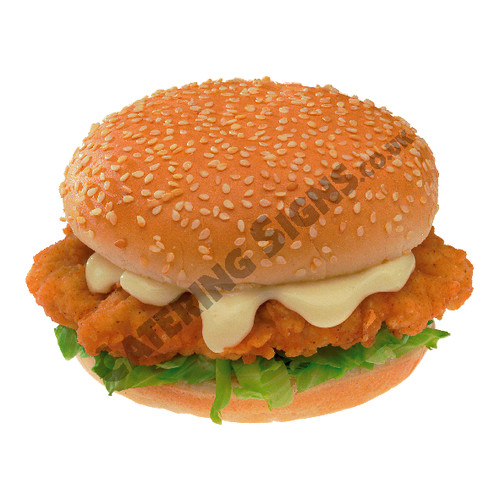 Chicken burger sticker - chicken, cafe