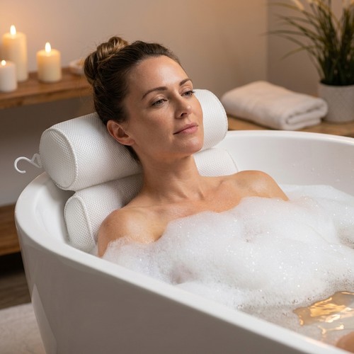 Bath pillow for tub - bath,