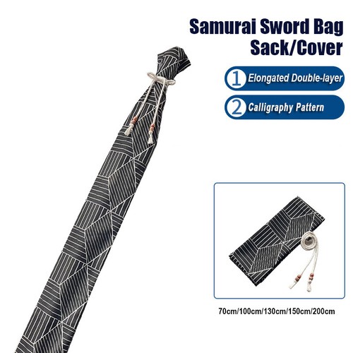 Cotton samurai sword bag - samurai,