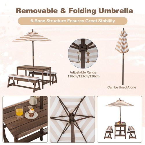 Kids wood table - wood, and