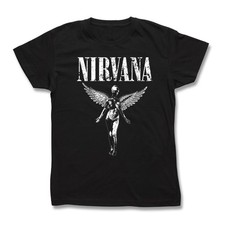 In Utero Black  T-Shirt - cotton - Rock & Roll Grunge Alternative Rock Punk tee