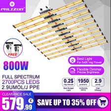 Phlizon BA8000 800W Samsung LED Grow Light Full Spectrum Dimmable Indoor Plants