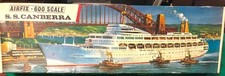 VINTAGE RED STRIPE AIRFIX 1/600 scale S.S.CANBERRA  MODEL KIT BOXED # F 501S