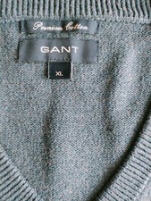 gant mens cotton blue jumper