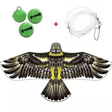 Emulation Flying Hawk Kite Bird Scarer Drive Bird Kite Bird Repellent for Garden