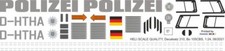 Decal 310 Bo 105CBS Police Thuringia, Germany D-HTHA