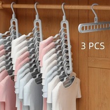 3pcs 9-Hole Foldable Hangers