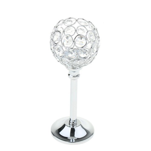 Crystal candle holder tea - crystal,