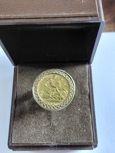 22ct gold half - half, sovereign