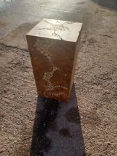 Teak  Root Lamp Table / Side Table Tall 35cm wide with coin effect