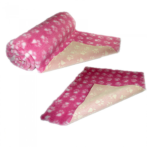 Pink white paws - pink, bedding