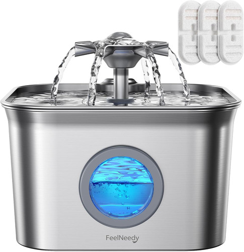 Stainless steel cat water - 2.8l,