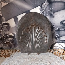 Antique Victorian Fireplace Cast Insert Cleaned  Very Rare 27cm X 22.5cm