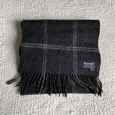 Gant Grey On Grey 100% Lambswool Scarf 