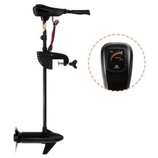 Electric Trolling Motor 12V 55LBS Transom Mounted Trolling Motor Fishing Boats
