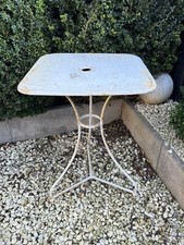 Vintage French Wrought Iron Garden Cafe Bistro Table 