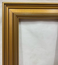 Vintage Gold Carved Wood Frame 19"x11" Fits 15"x7.5"