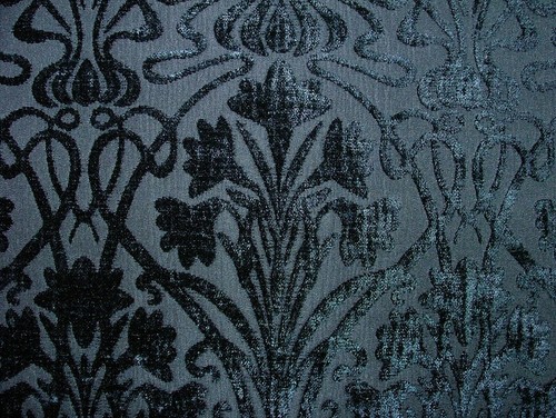 Art nouveau indigo blue thick - nouveau,