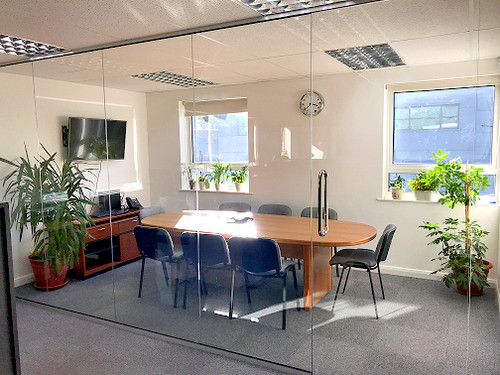 Glass partitions supply only - -,