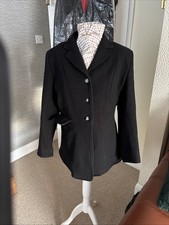 Mears Pytchley Heavyweight Formal Hunt Frock Coat Ladies 40(14)Blk Vgc