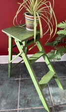 Vintage Wooden Steps Green